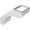 Ekena Millwork 3 1/2-in. W x 8-in. D x 8-in. H Legacy Architectural Grade PVC Knee Brace BRCP035X08X08LEC - alternate 3